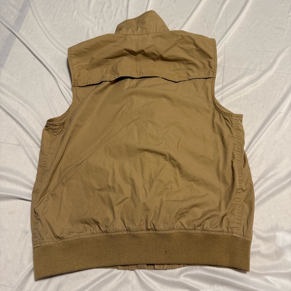 Lauren Ralph Lauren Kaki Pocket Safari Hunt Fish Photography Cargo Vest sz L - Picture 3 of 16